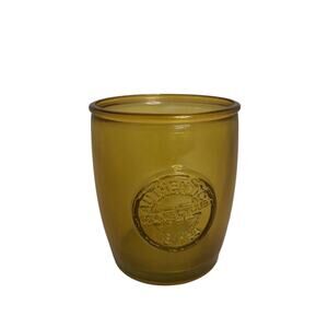 Vidrios San Miguel 100% Recycled Glass Yellow Tumbler 4” Drinking Glass Scratch*
